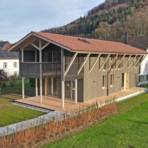 Gesamtleistungen Wittnau Neubau EFH Elementbau Fassadenbau