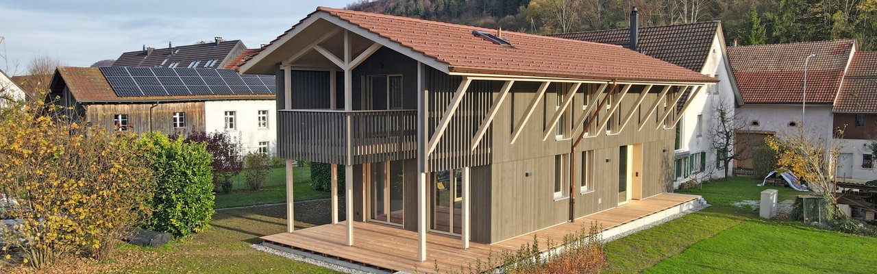 Gesamtleistungen Wittnau Neubau EFH Elementbau Fassadenbau