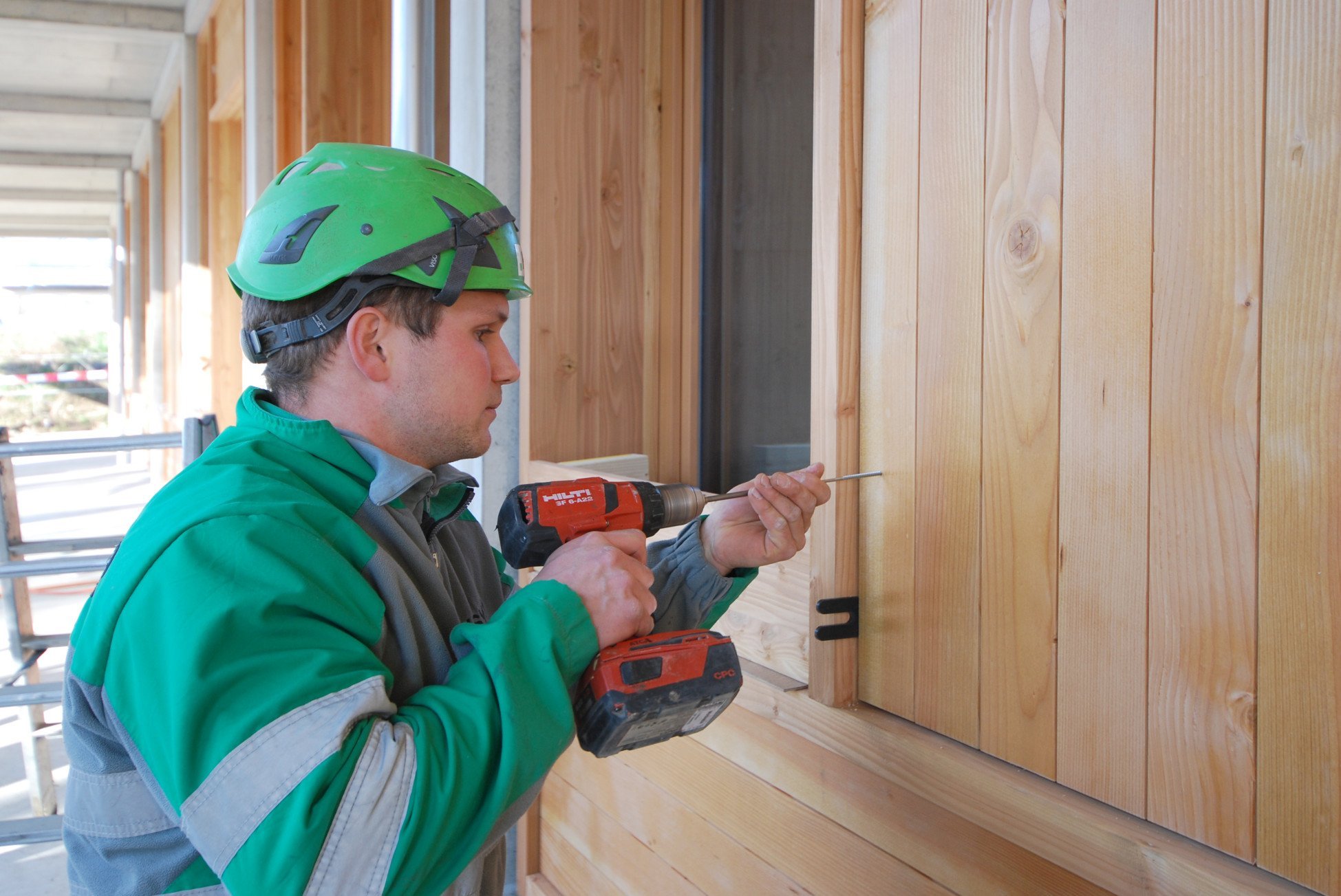 Holzverkleidungen Neubau Schulanlage Brühl Solothurn