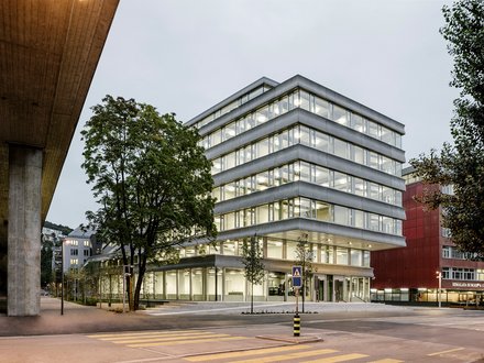 Fassade Glasfaserbeton Zürich Kriminalabteilung Stadtpolizei 