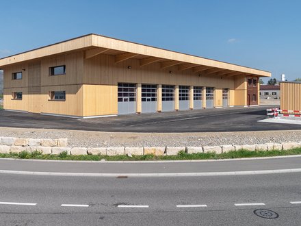 Neubau Werkhof Bad-Zurzach mit Schweizer Holz