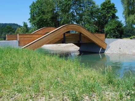 Holzbrücke Chly Rhy, Rietheim
