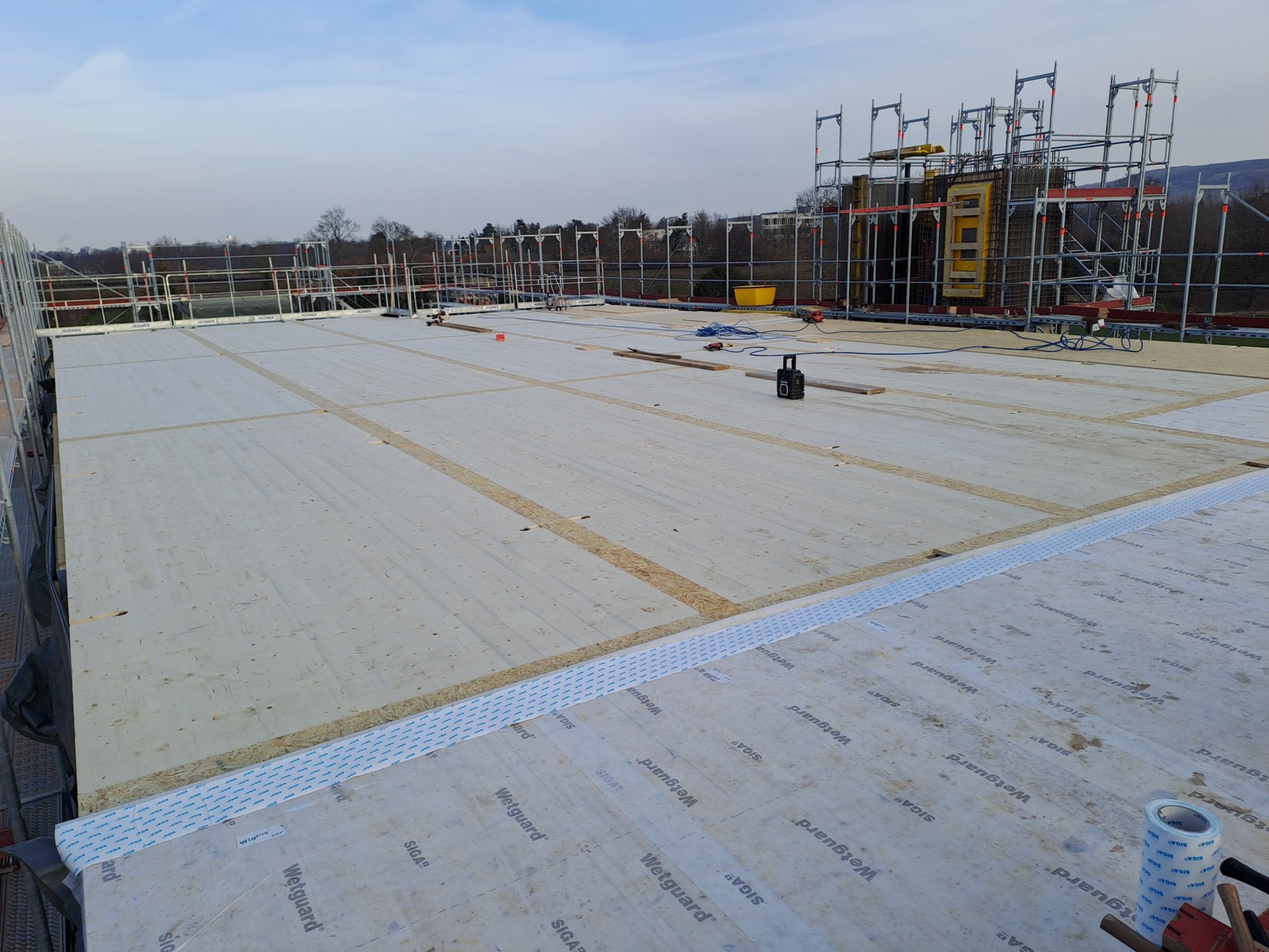 Elementbau Basel Aufstockung Wohnüberbauung Rheinacker