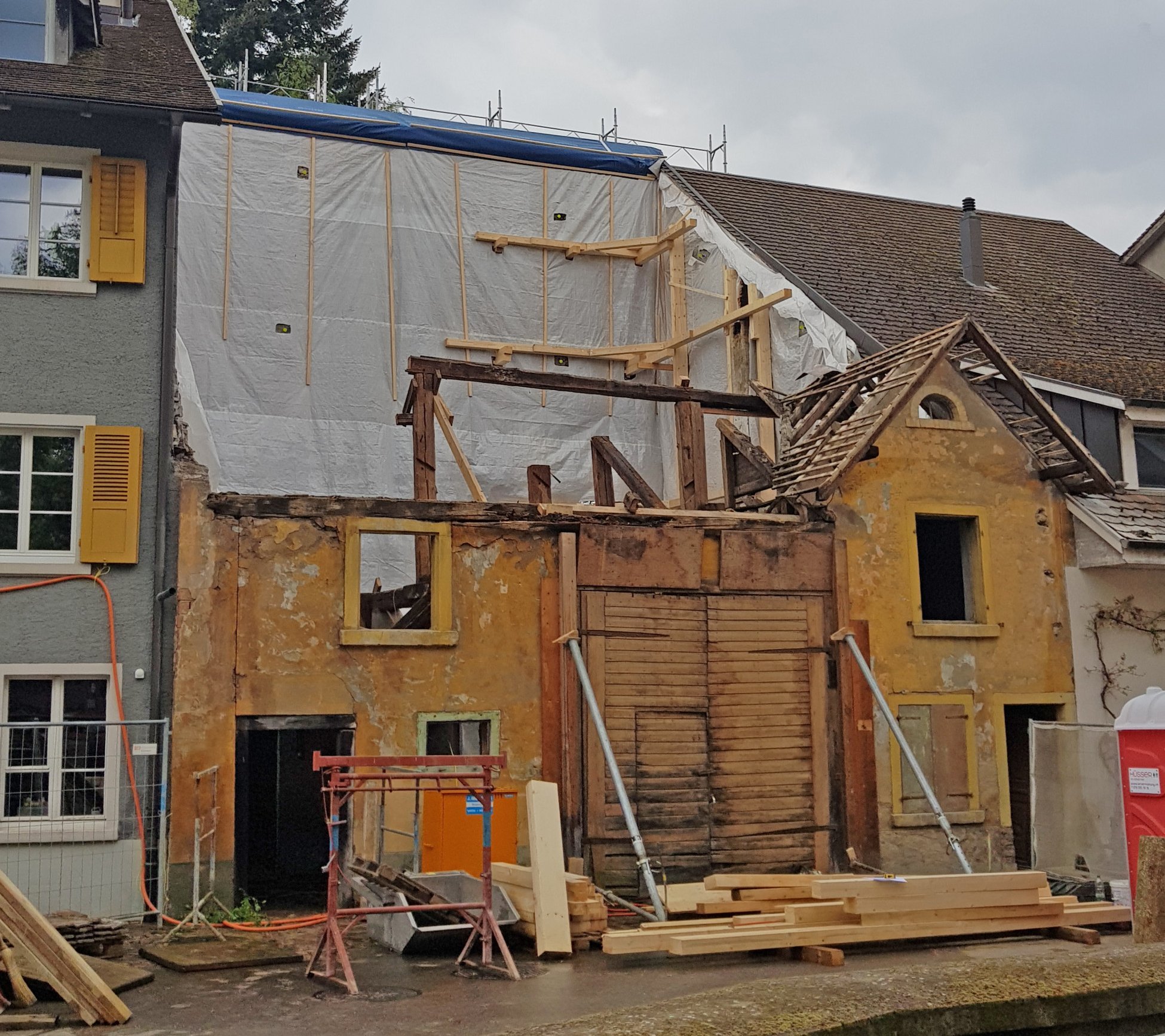 Bauzeitsicherung Laufenburg Altbau Hinterer Wasen Bauzeitsicherung Laufenburg Altbau Hinterer Wasen