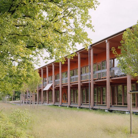 Ingenieurholzbau Unterentfelden Neubau Laborgebäude AVS Holzrippendecke/Holz-Beton-Verbund