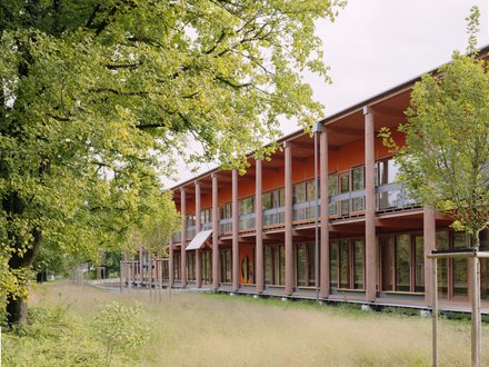 Ingenieurholzbau Unterentfelden Neubau Laborgebäude AVS Holzrippendecke/Holz-Beton-Verbund