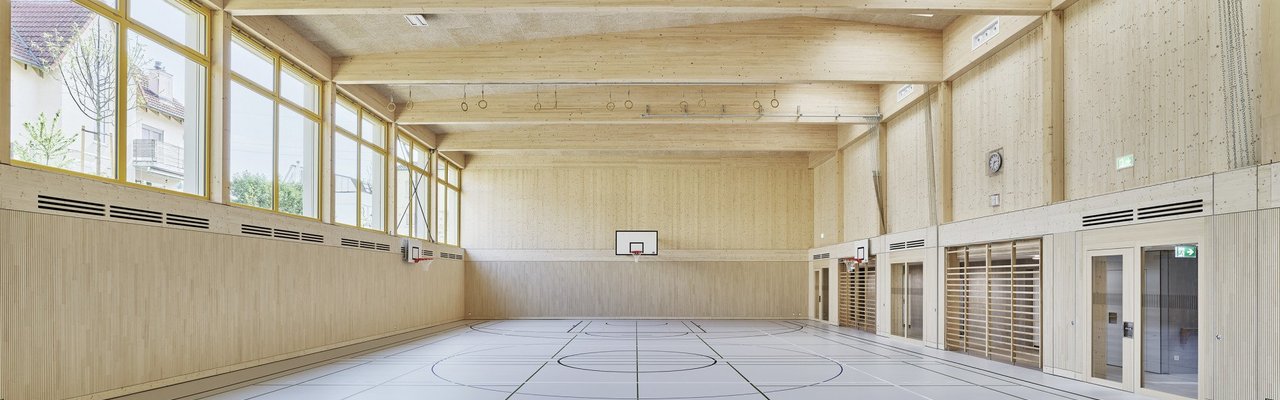 Gesamtleistungen Münchenstein Neubau Turnhalle Sek Lärchen Elementbau