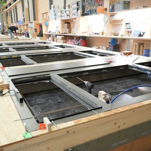 Ingenieurholzbau Windisch Neubau Schulanalge Dohlenzelg Elementbau Fassadenbau title=