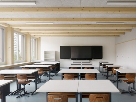 Elementbau Nussbaumen Neubau Schulhaus Goldiland