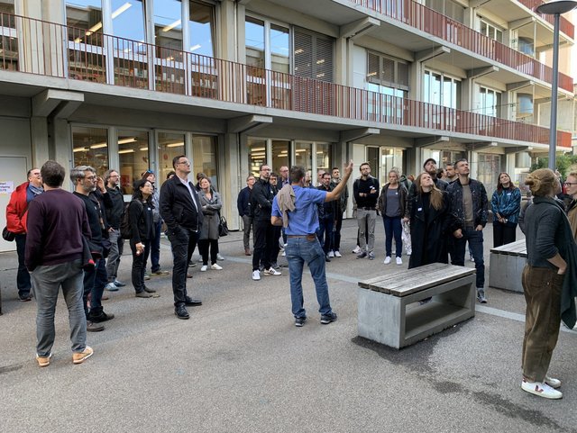 Outsight Re-Use Zirkukäres Bauen Besichtigung Kultur- und Gewerbehaus ELYS Basel