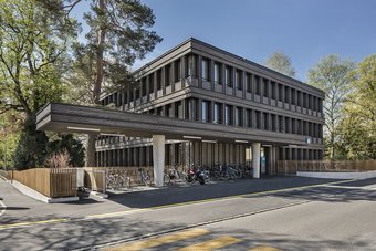 Aarau, Architektur, Holzbau, Holzfassade, Kantonsspital Aarau, Neubau, Therapiezentrum