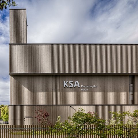 Elementbau Aarau Ersatzneubau Energiezentrale KSA Fassadenbau