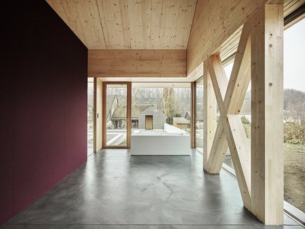 Neubau Wohnhaus Holzelmentbau in Tegerfelden von HUSNER