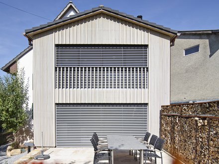 Zeihen Anbau EFH Holzelementbau Holzfassade HUSNER