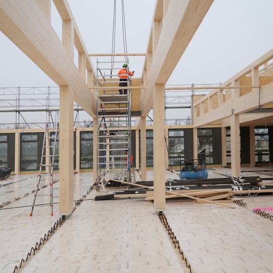 Ingenieurholzbau Windisch Neubau Schulanalge Dohlenzelg Elementbau Ingenieurholzbau Windisch Neubau Schulanalge Dohlenzelg Elementbau