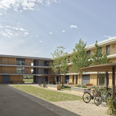 Fassadenbau Aarau Neubau Wohnüberbauung Scheibenschachen