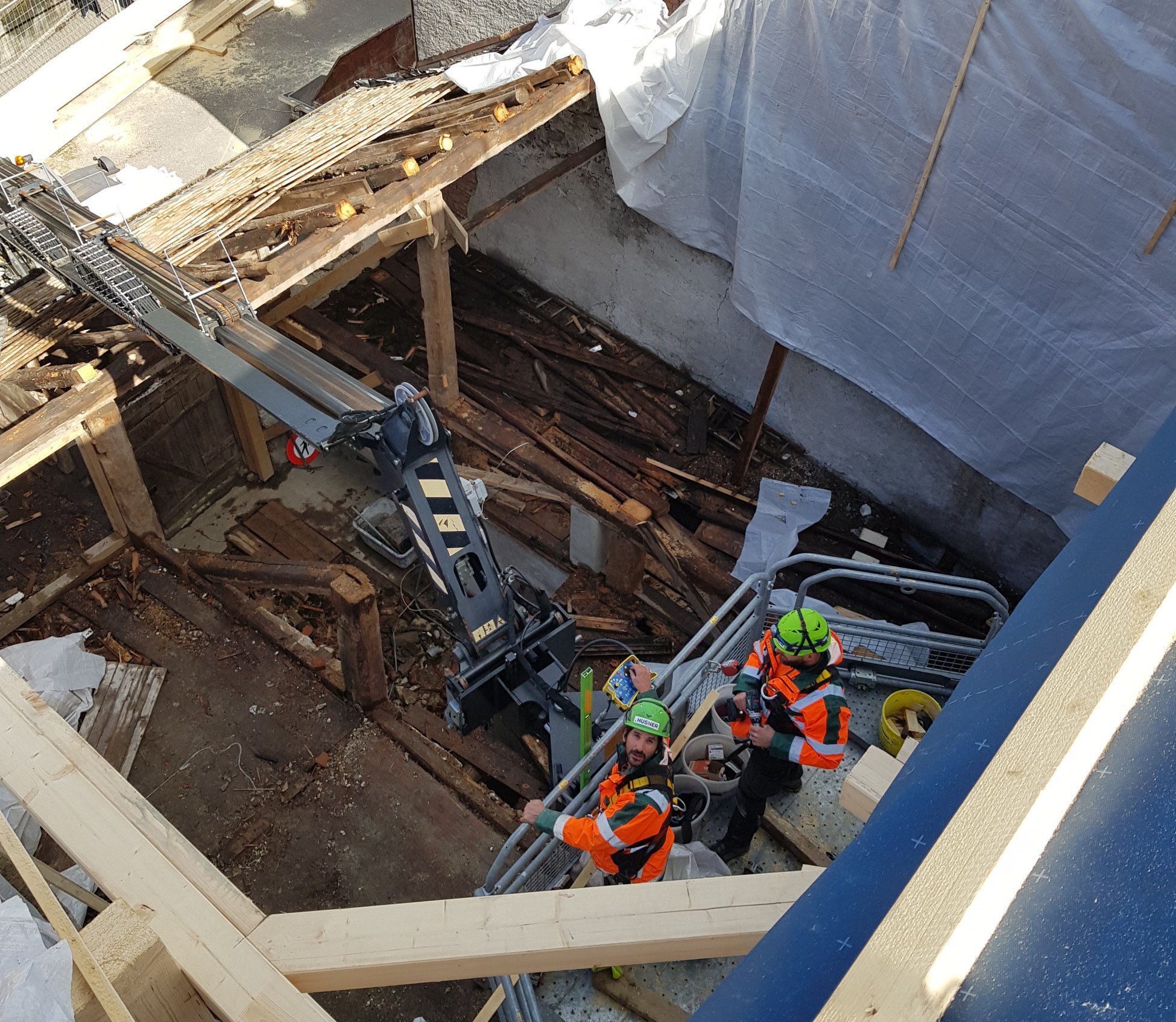 Abbruch Bauzeitsicherung Laufenburg Altbau Hinterer Wasen Abbruch Bauzeitsicherung Laufenburg Altbau Hinterer Wasen