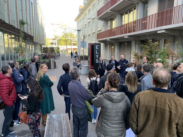 Outsight Re-Use Zirkukäres Bauen Besichtigung Kultur- und Gewerbehaus ELYS Basel