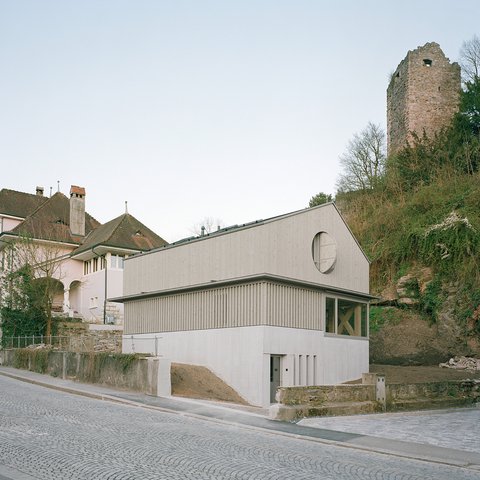 Elementbau Laufenburg Neubau EFH Fassadenbau Holzhaus
