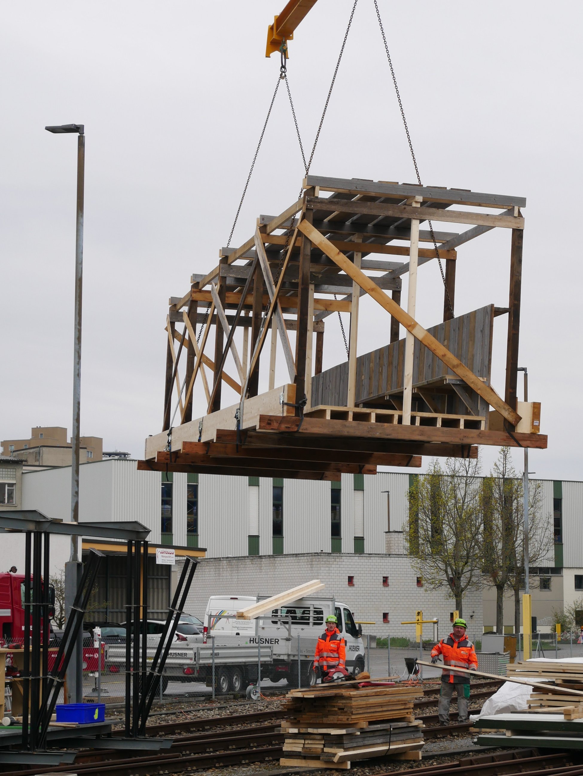Zirkuläres Bauen Kreislaufwirtschaft Basel Pavillon Architekturwoche Basel