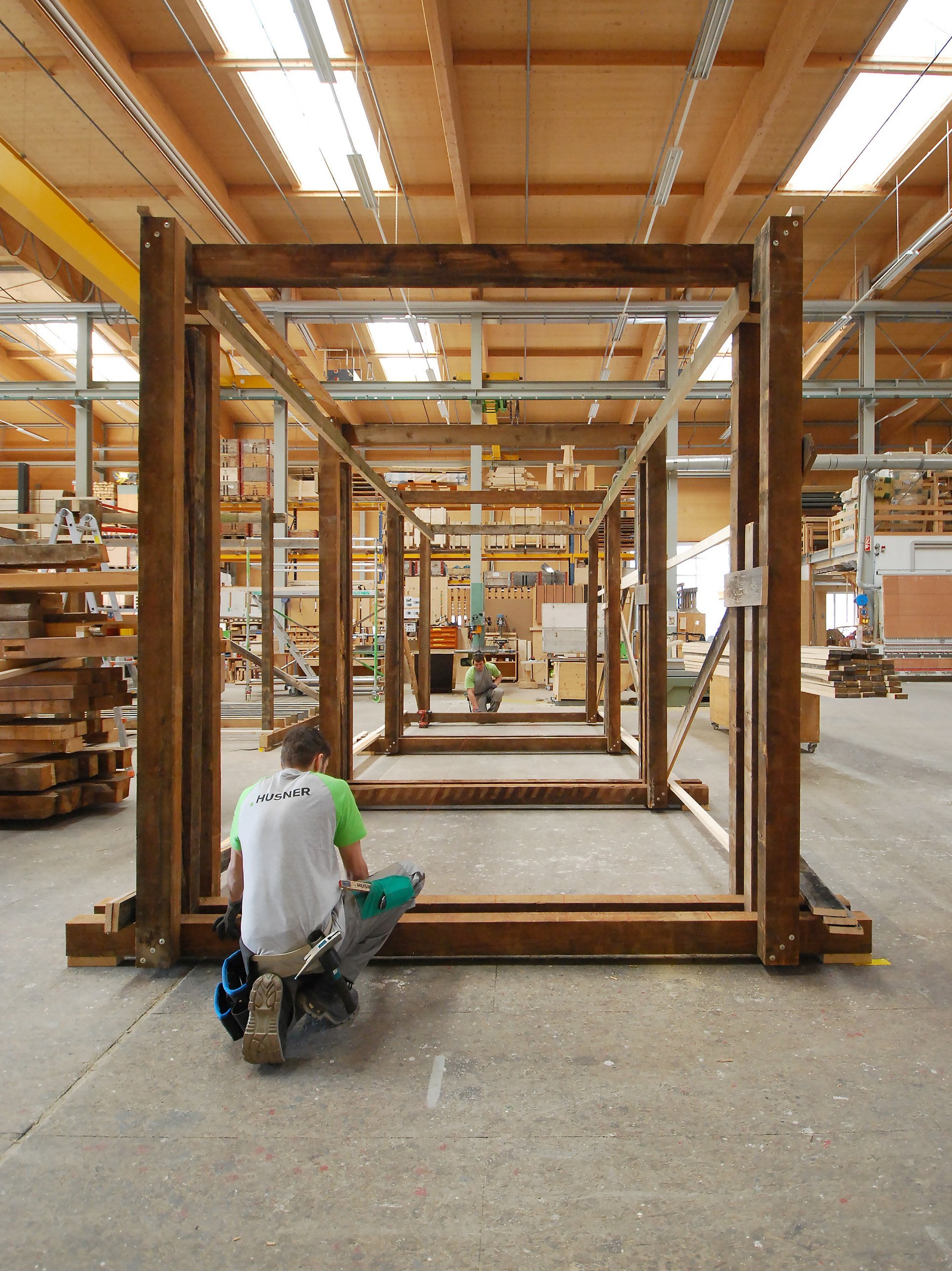 Zirkuläres Bauen Kreislaufwirtschaft Basel Pavillon Architekturwoche Basel