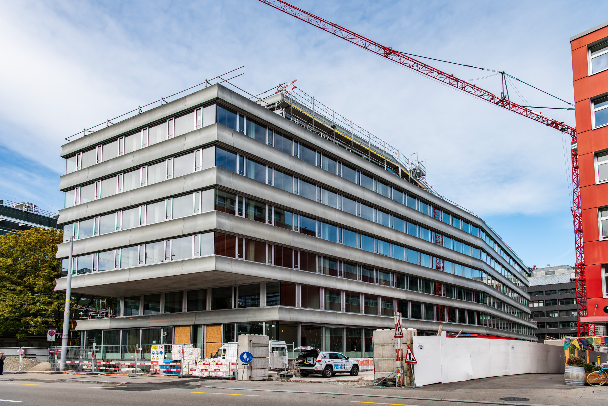 ERNE Besichtigung Neubau Kriminalabteilung Stadtpolizei Zürich