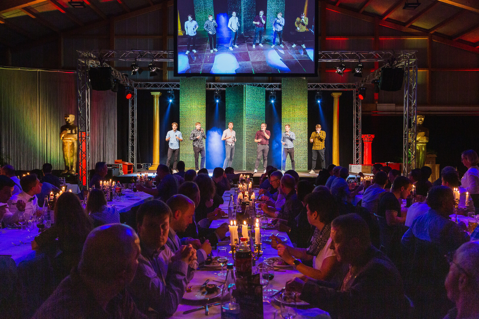 Auch ein Fest für die Ohren. Die A-Capella Gruppe "Vocabular"