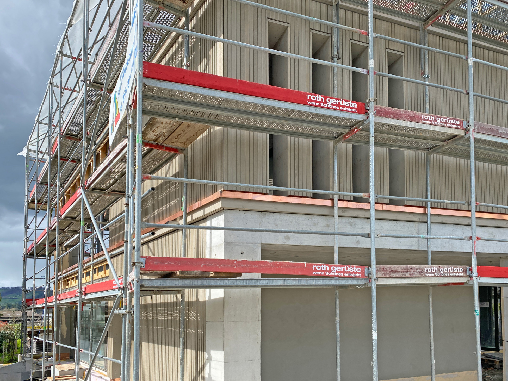 Würenlingen Neubau MFH Holzbau Fassadenbau