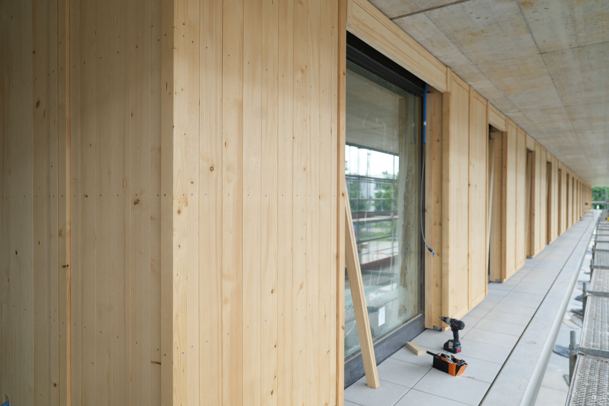 Aarau Fassadenbau Neubau MFH Scheibenachen Holzfassade