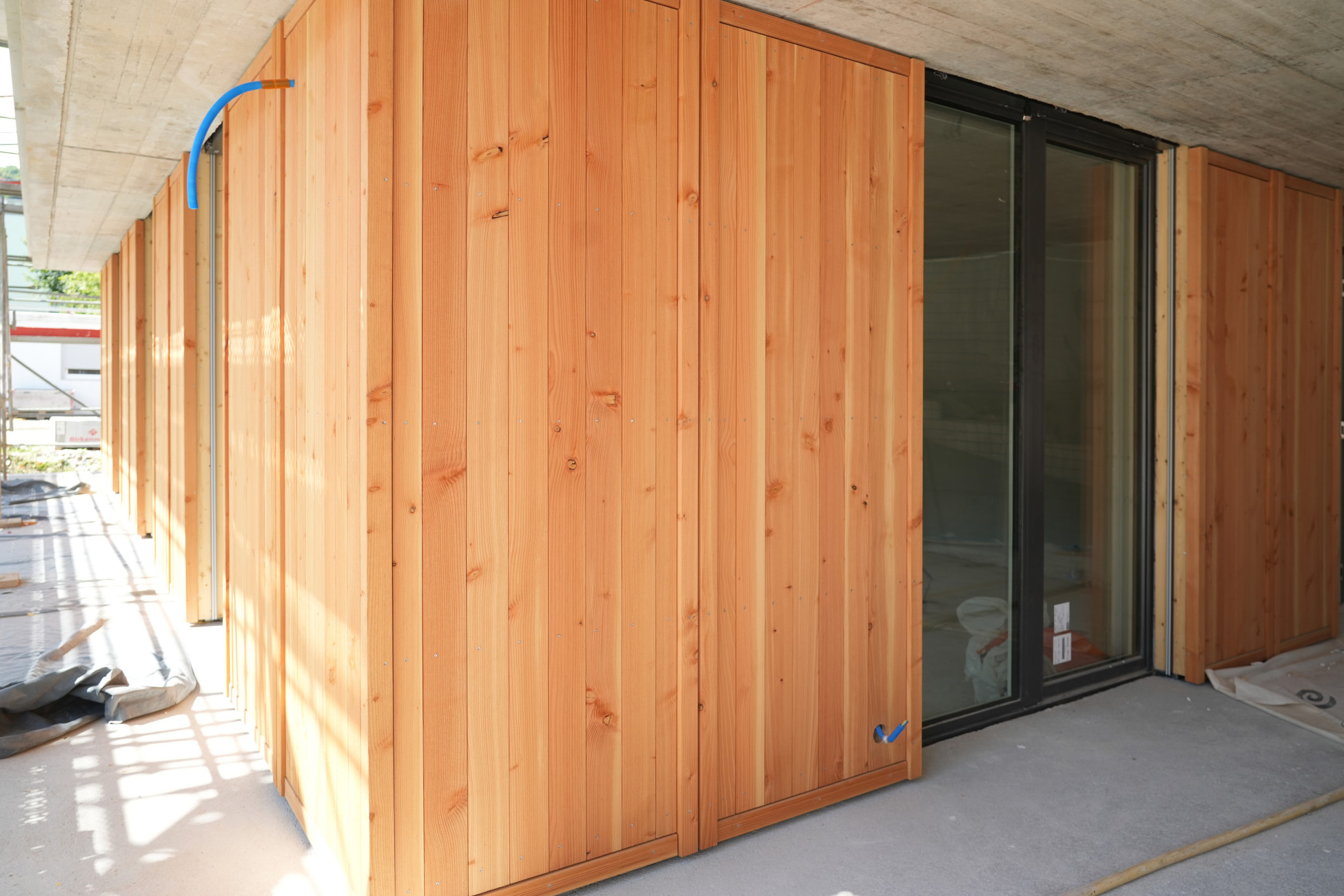 Aarau Fassadenbau Neubau MFH Scheibenachen Holzfassade