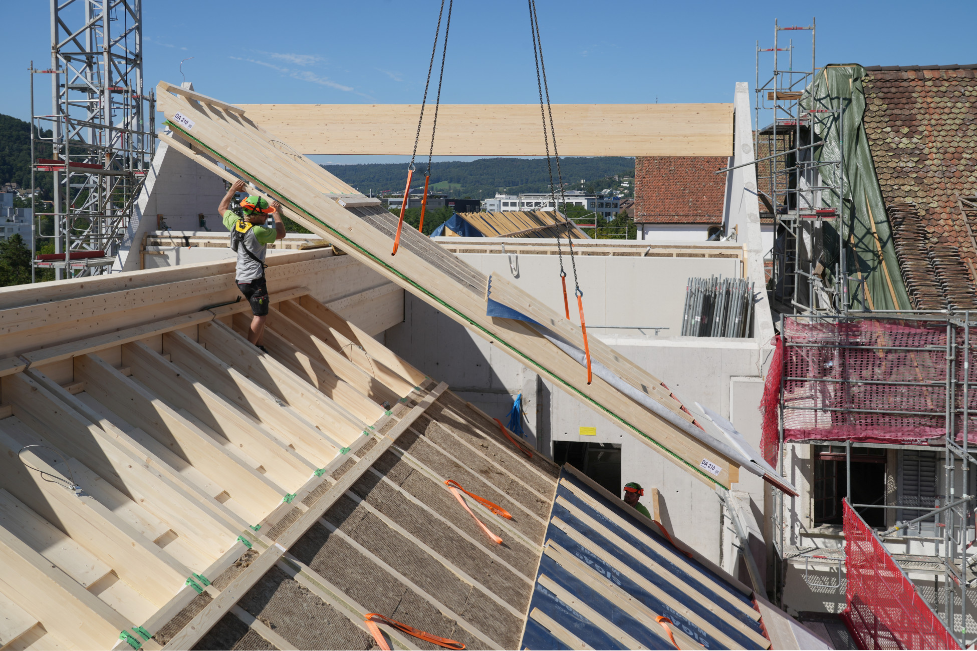 Wettingen Holzelementbau Umbau Erweiterung Schule