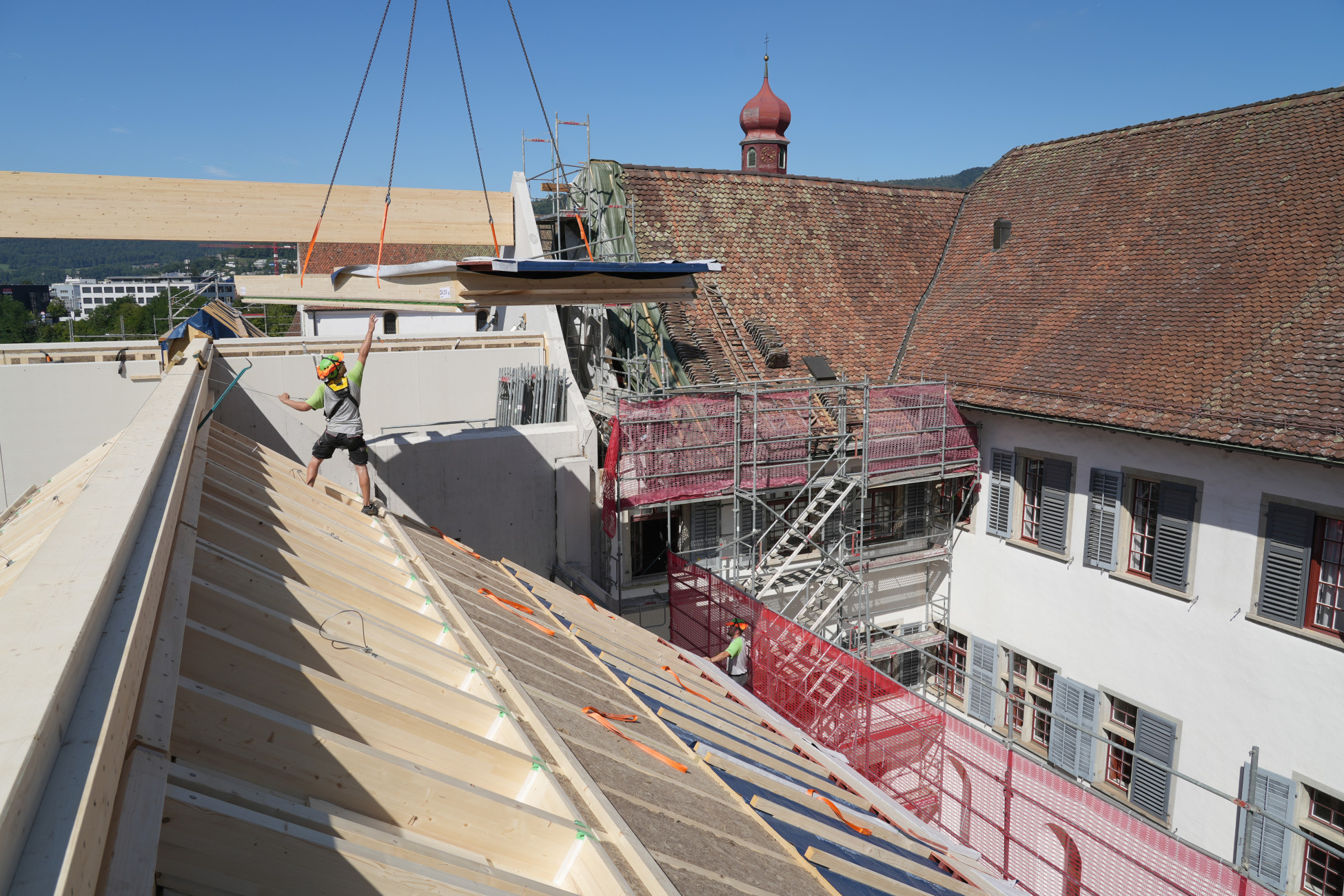 Wettingen Holzelementbau Umbau Erweiterung Schule
