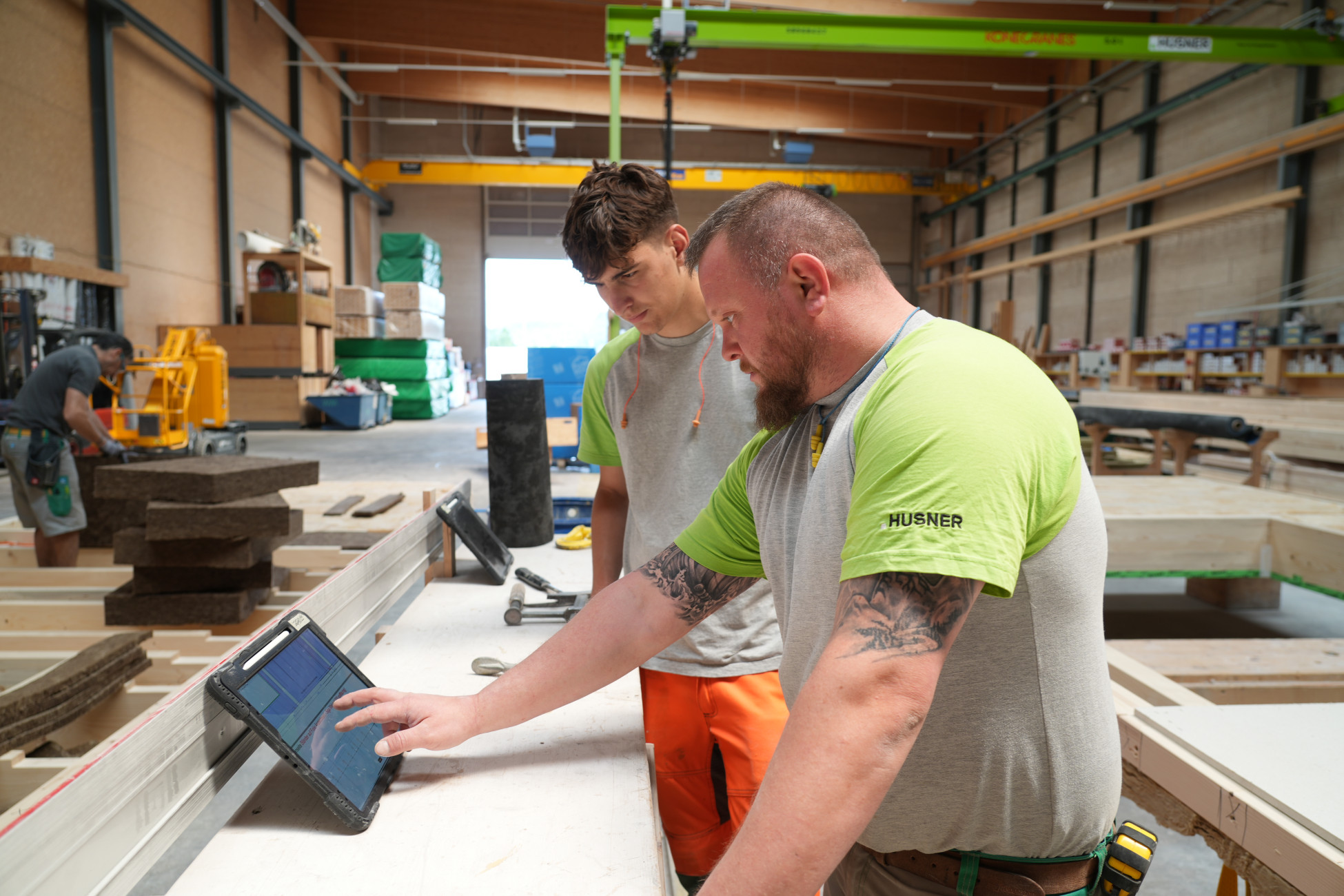 Neuenhof Produktion Holzelementbau Neubau Wohnüberbauung