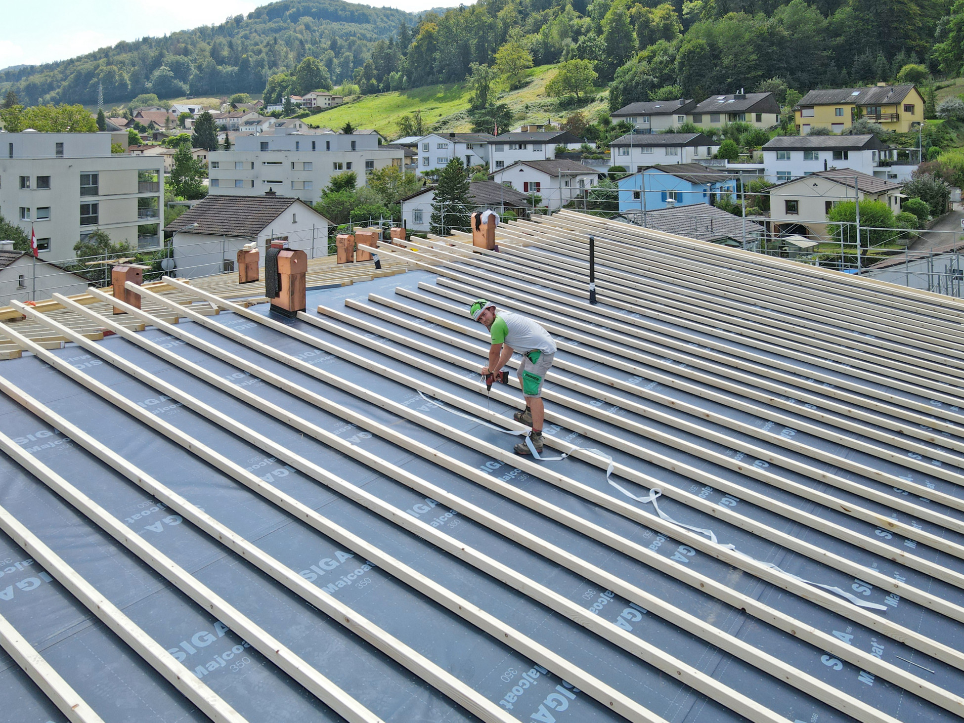 Neuenhof Holzelementbau Neubau Wohnüberbauung