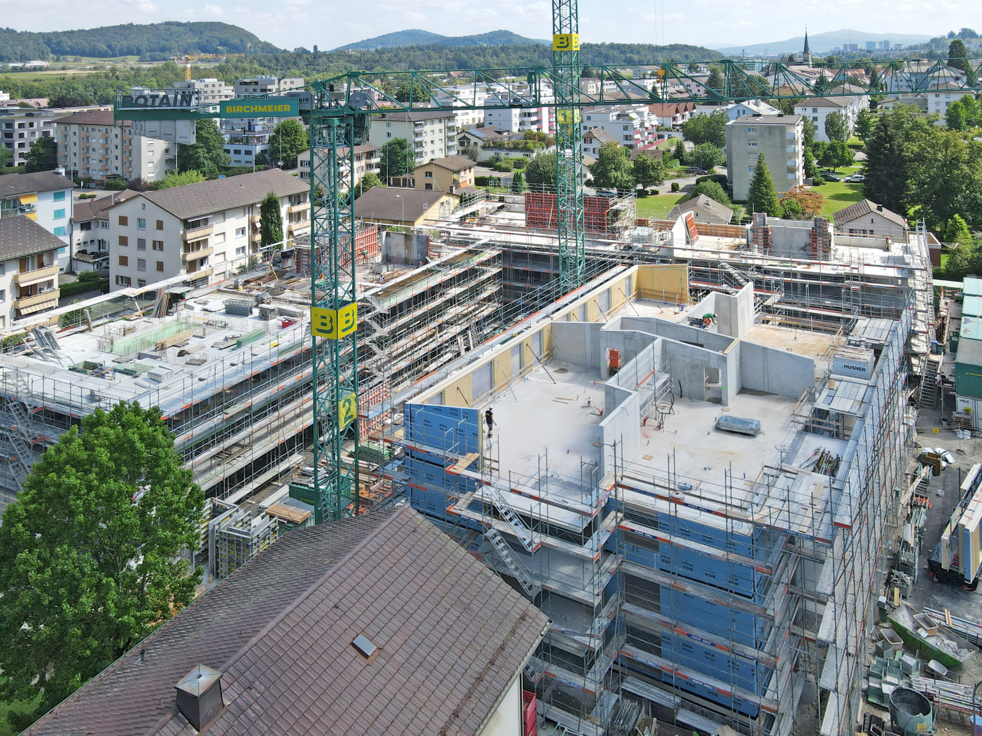 Neuenhof Holzelementbau Neubau Wohnüberbauung