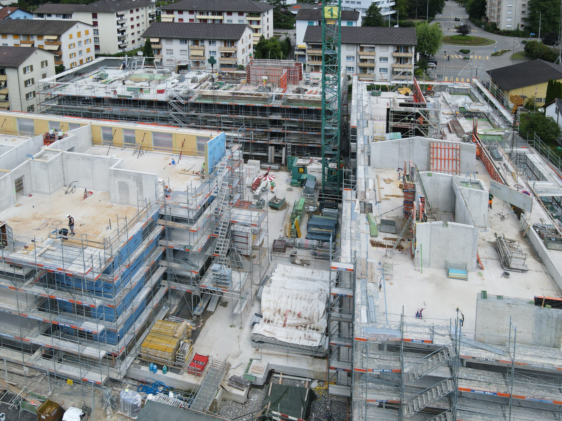 Neuenhof Holzelementbau Neubau Wohnüberbauung