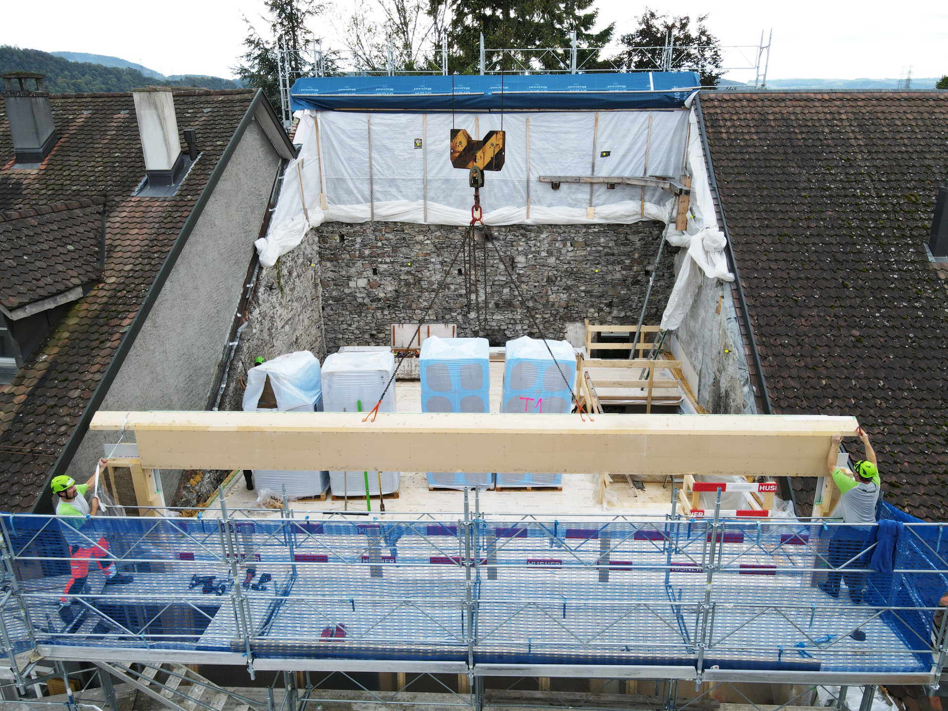 Elementbau Laufenburg Ersatzneubau Hinterer Wasen Stadtmauer Kantonsarchäologie Elementbau Laufenburg Ersatzneubau Hinterer Wasen Stadtmauer Kantonsarchäologie