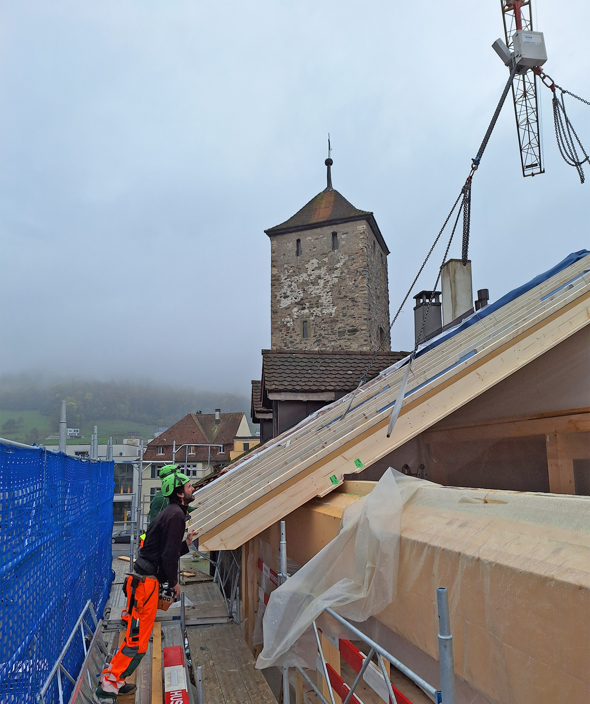 Elementbau Laufenburg Ersatzneubau Hinterer Wasen Stadtmauer Kantonsarchäologie Elementbau Laufenburg Ersatzneubau Hinterer Wasen Stadtmauer Kantonsarchäologie
