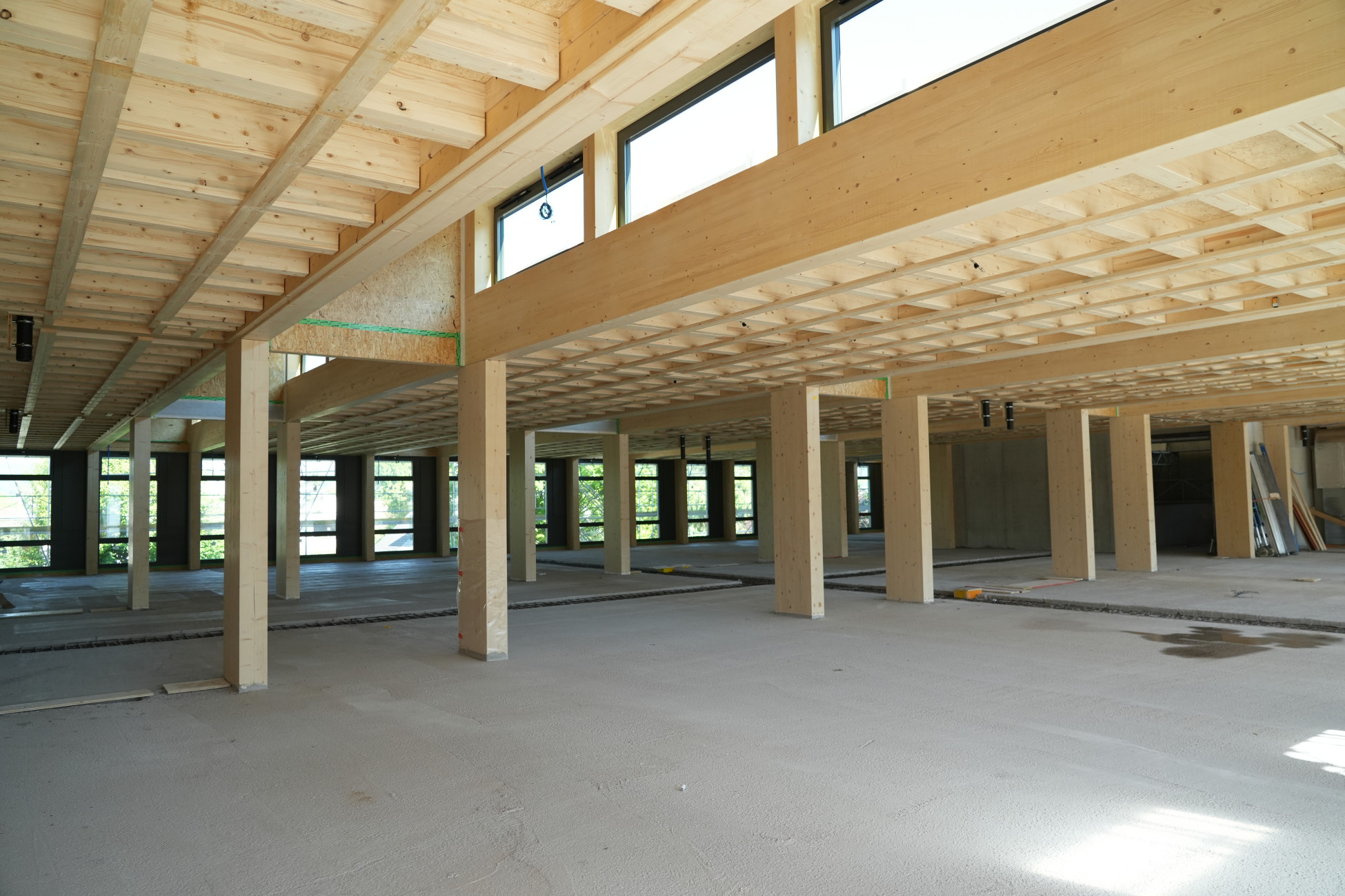 Ingenieurholzbau Windisch Neubau Schulanalge Dohlenzelg Elementbau 