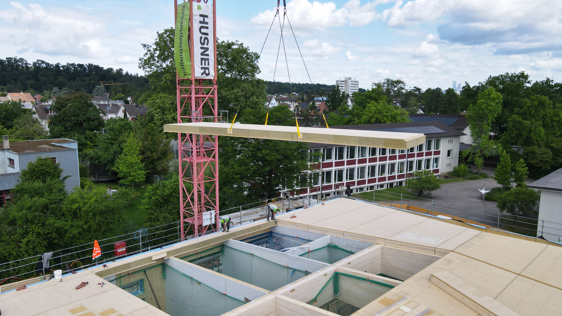 TU-Münchenstein-Neubau-Turnhalle-Sek-Lärchen-Elementbau-Gesamtleistungswettbewerb TU-Münchenstein-Neubau-Turnhalle-Sek-Lärchen-Elementbau-Gesamtleistungswettbewerb