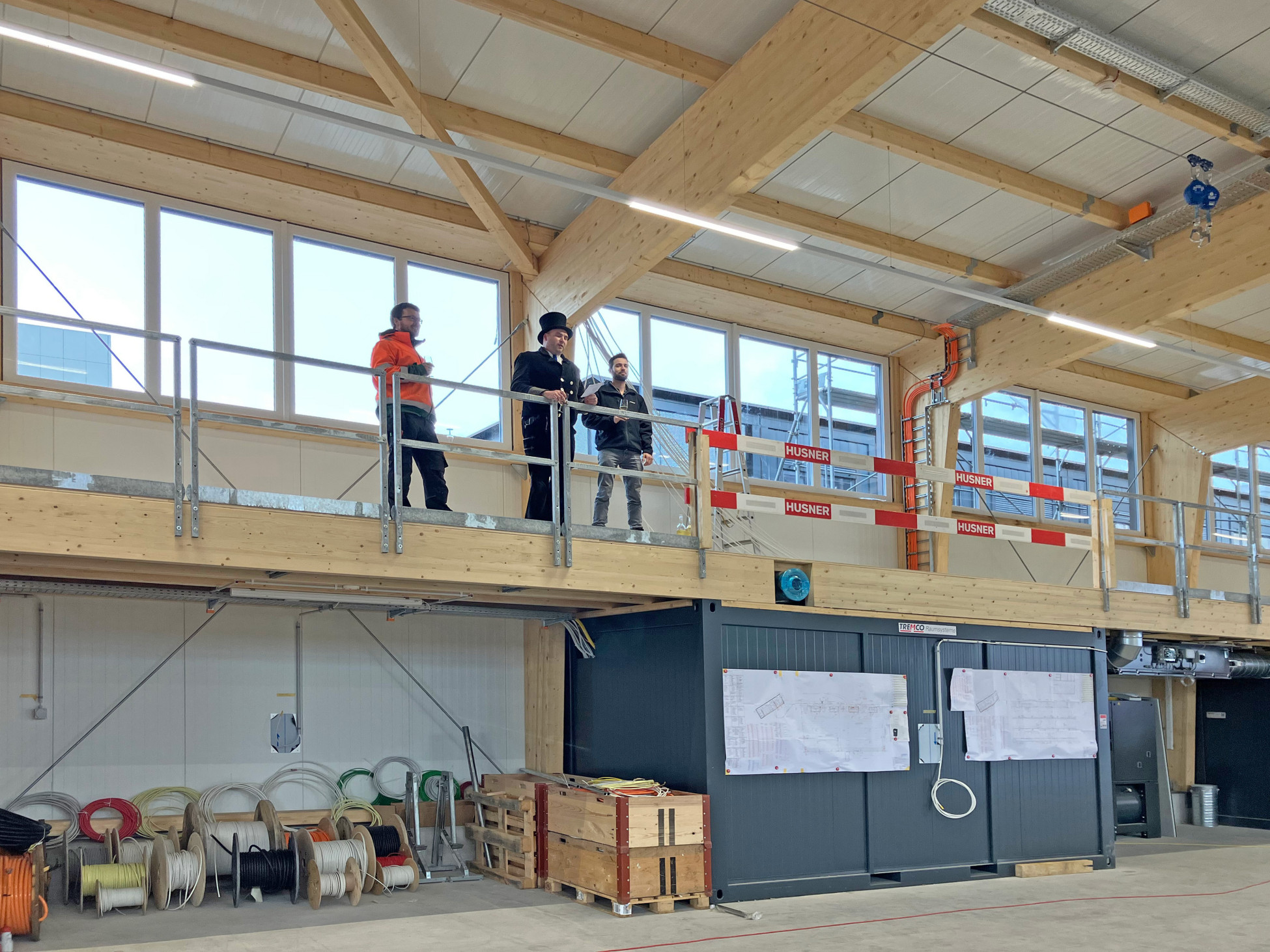 Basel Aufrichtefest Neubau Werkstatt BVB Gesamtleistung HUSNER