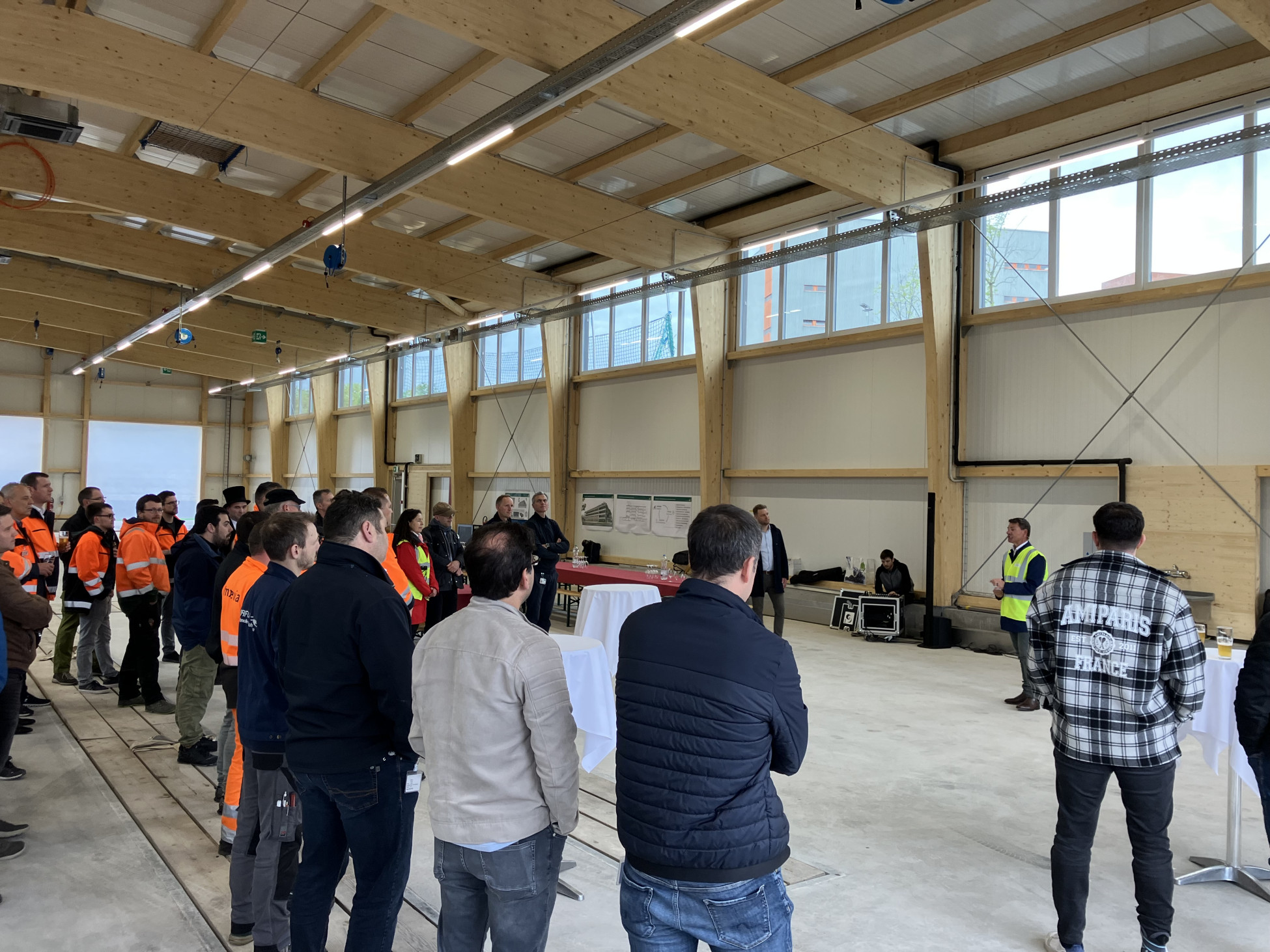 Basel Aufrichtefest Neubau Werkstatt BVB Gesamtleistung HUSNER